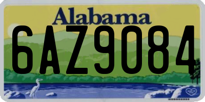 AL license plate 6AZ9084