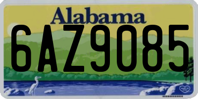AL license plate 6AZ9085