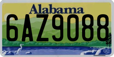 AL license plate 6AZ9088