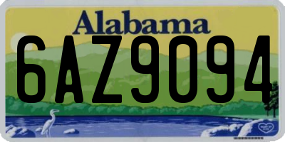 AL license plate 6AZ9094