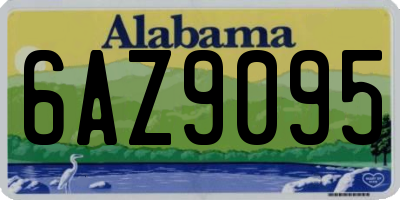 AL license plate 6AZ9095