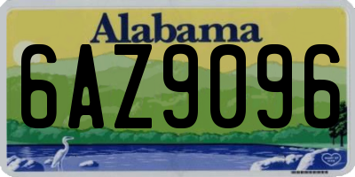 AL license plate 6AZ9096