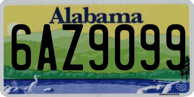 AL license plate 6AZ9099