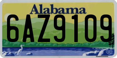 AL license plate 6AZ9109