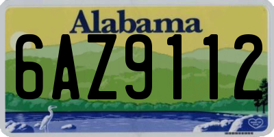 AL license plate 6AZ9112