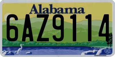 AL license plate 6AZ9114