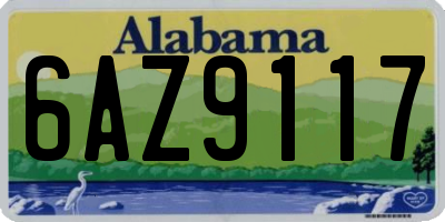 AL license plate 6AZ9117