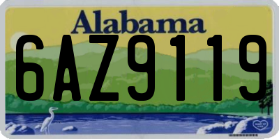 AL license plate 6AZ9119