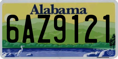 AL license plate 6AZ9121