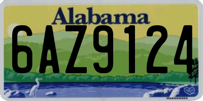 AL license plate 6AZ9124