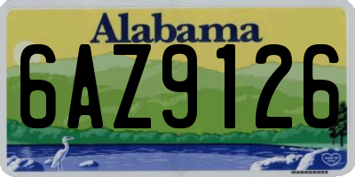 AL license plate 6AZ9126