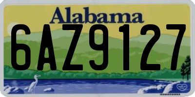 AL license plate 6AZ9127