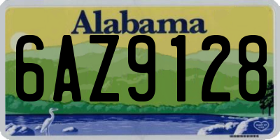 AL license plate 6AZ9128