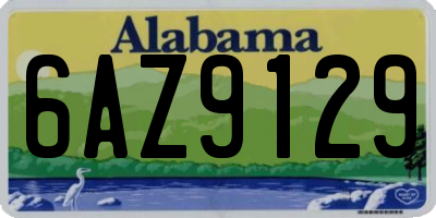 AL license plate 6AZ9129