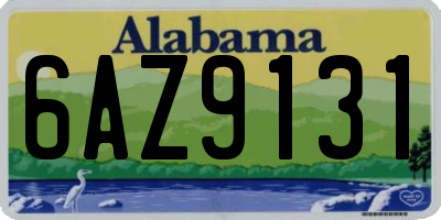 AL license plate 6AZ9131