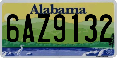 AL license plate 6AZ9132