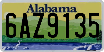 AL license plate 6AZ9135