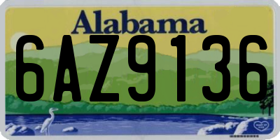 AL license plate 6AZ9136