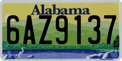 AL license plate 6AZ9137