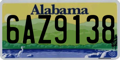 AL license plate 6AZ9138