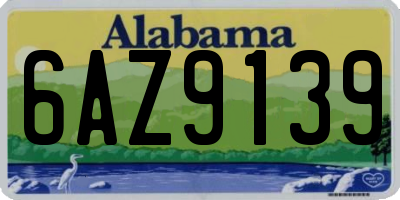 AL license plate 6AZ9139