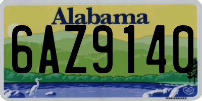 AL license plate 6AZ9140