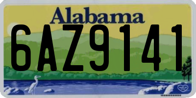 AL license plate 6AZ9141