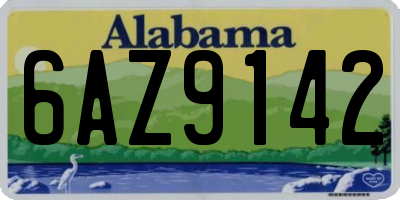 AL license plate 6AZ9142