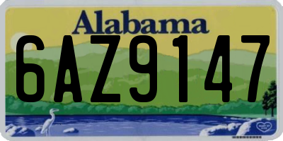 AL license plate 6AZ9147