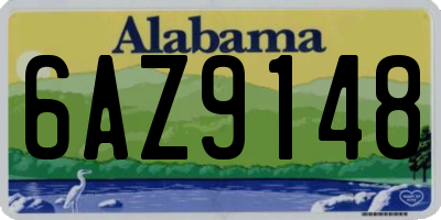 AL license plate 6AZ9148