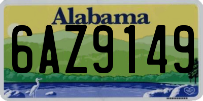 AL license plate 6AZ9149