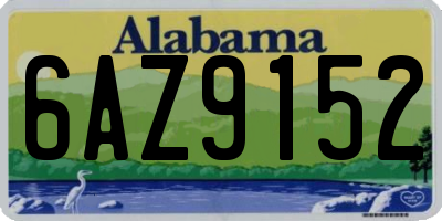 AL license plate 6AZ9152