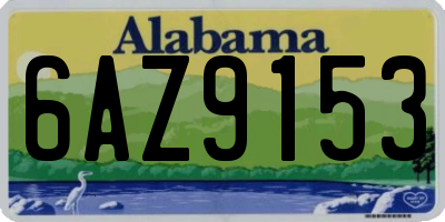 AL license plate 6AZ9153