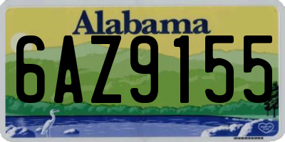 AL license plate 6AZ9155