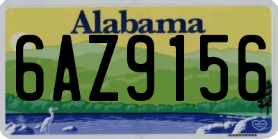 AL license plate 6AZ9156
