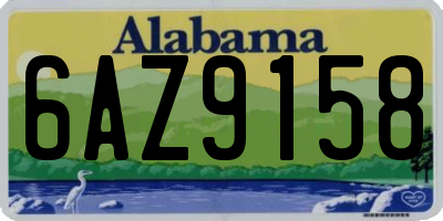 AL license plate 6AZ9158