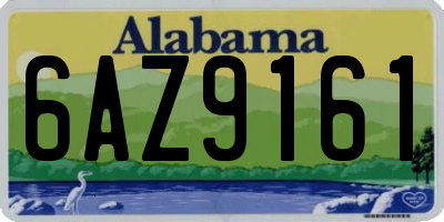 AL license plate 6AZ9161