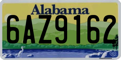 AL license plate 6AZ9162