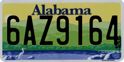 AL license plate 6AZ9164