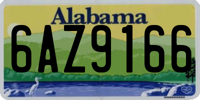 AL license plate 6AZ9166