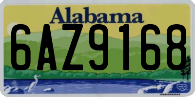 AL license plate 6AZ9168
