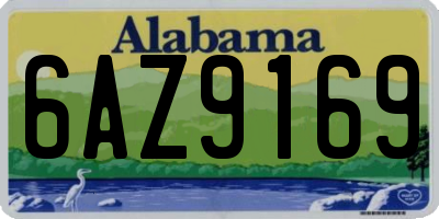 AL license plate 6AZ9169
