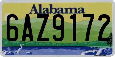 AL license plate 6AZ9172
