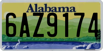AL license plate 6AZ9174