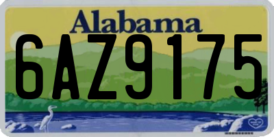 AL license plate 6AZ9175
