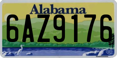 AL license plate 6AZ9176
