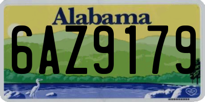 AL license plate 6AZ9179