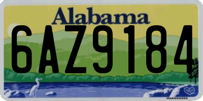 AL license plate 6AZ9184