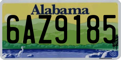 AL license plate 6AZ9185