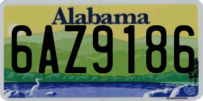 AL license plate 6AZ9186